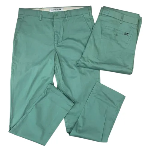 Quần Dài Nam Lacoste Classic Slim Fit Stretch Màu Xanh Green Size 33