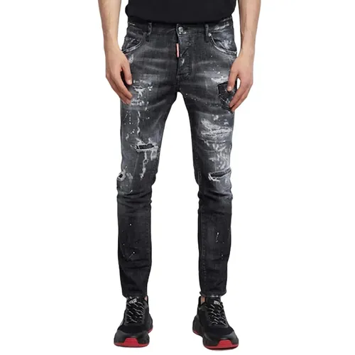 Quần Jean Dsquared2 Skater S71LB1045 Màu Đen Xám Size 46