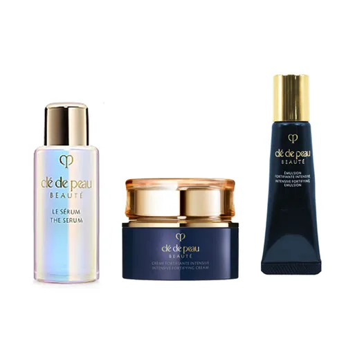 Set Chăm Sóc Da Clé De Peau (Emulsion 12ml + The Serum 7ml + Kem Đêm Intensive Fortifying Cream 5ml) 3 Món