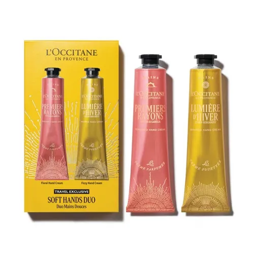Set Kem Dưỡng Da Tay L'Occitane En Provence Soft Hands Duo (Floral + Fizzy) 2 x 75ml