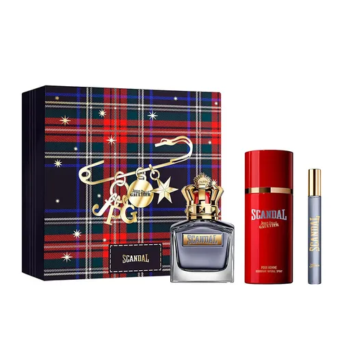 Set Nước Hoa Nam Jean Paul Gaultier Scandal Pour Homme EDT 150ml + 10ml Và Xịt Khử Mùi Deodorant Spary 150ml