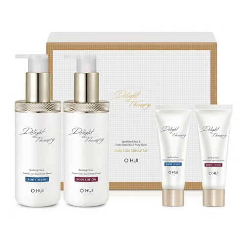 Set Sữa Tắm Cấp Ẩm Mịn Da Ohui Delight Therapy Body 2Pcs Set