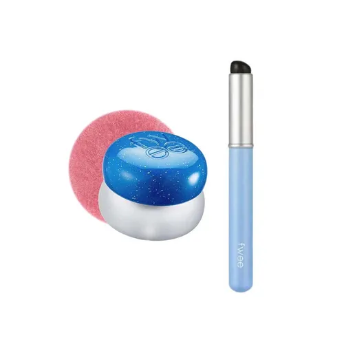Son Kem Fwee Lip & Cheek Blurry Pudding Pot + Blending Brush BS05 Wavy Màu Hồng Đất