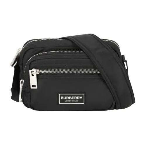 Túi Đeo Chéo Nam Burberry Black Nylon Zipper Crossbody Bag 80905701 Màu Đen
