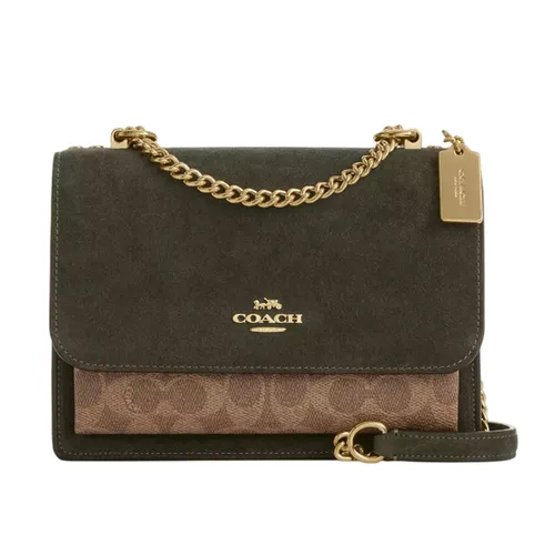 Túi Đeo Chéo Nữ Coach Klare Crossbody Bag In Signature Canvas CCC70 Im/Army Green/Tan Màu Xanh