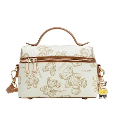 Túi Đeo Chéo Nữ Guoo Bear Bag GU1170-1910 Màu Trắng