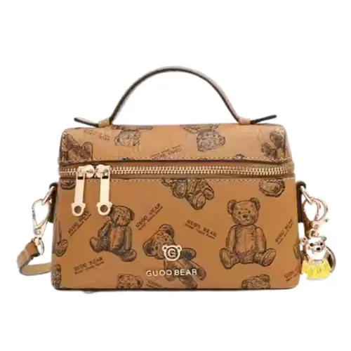 Túi Đeo Chéo Nữ Guoo Bear Bag GU1170-2920 Màu Nâu