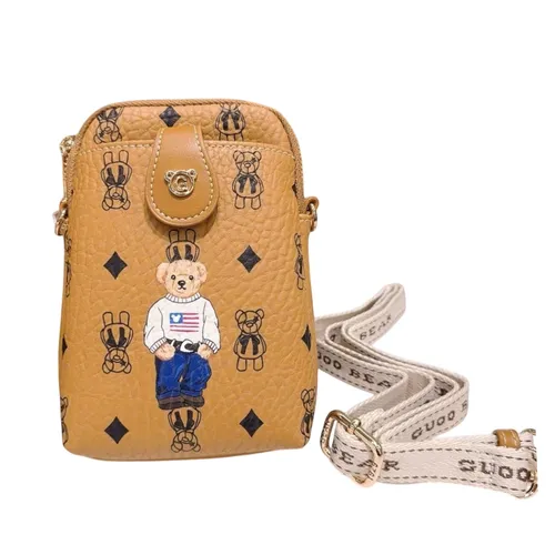 Túi Đeo Chéo Nữ Guoo Bear Bag TT2358 - GO2011 Màu Nâu