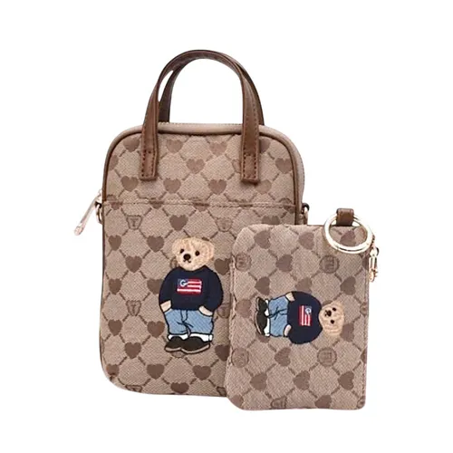 Túi Đeo Chéo Nữ Guoo Bear GU1100-18120 Màu Nâu