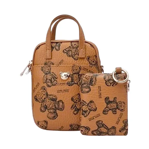 Túi Đeo Chéo Nữ Guoo Bear GU1101-3920 Màu Nâu