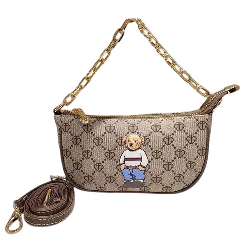 Túi Đeo Chéo Nữ Guoo Bear Mini Bag TT2131 - GO2010 Màu Xám