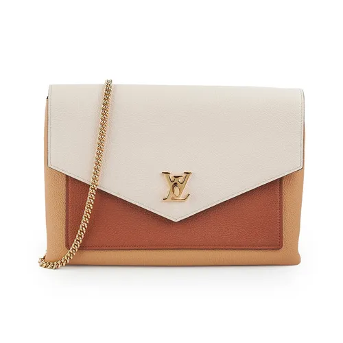 Túi Đeo Chéo Nữ Louis Vuitton LV My Lockme Pochette Tan Màu Trắng Nâu