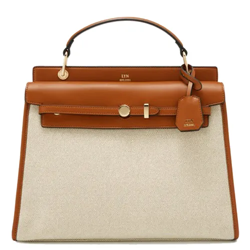 Túi Đeo Chéo Nữ Lyn Re-Edit Anderson Ease Top L Handbag - Tan Màu Nâu Kem