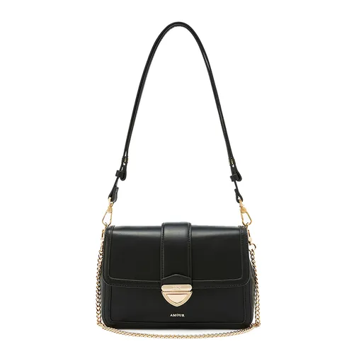 Túi Đeo Chéo Nữ Lyn Riga S Crossbody Bag - Black LL25FBF046 Màu Đen