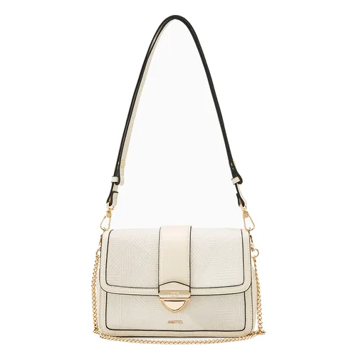 Túi Đeo Chéo Nữ Lyn Riga S Crossbody Bag - White Variation 2 LL25FBF046 Màu Trắng Kem