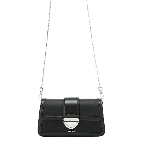 Túi Đeo Chéo Nữ Lyn Riga Xs Crossbody Bag - Black LL25FBF047 Màu Đen