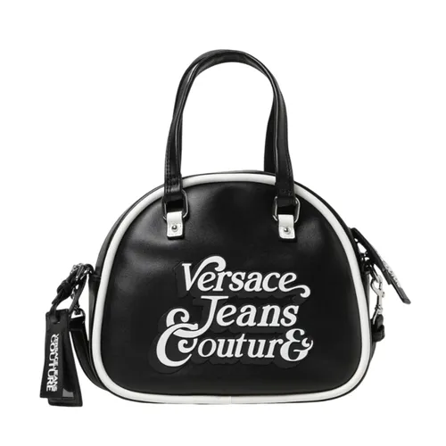 Túi Đeo Chéo Nữ Versace Jeans Couture Bag In Synthetic Leather With Logo Màu Đen
