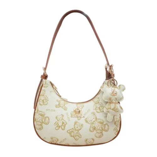 Túi Đeo Vai Nữ Guoo Bear GU8023-2910 Màu Trắng