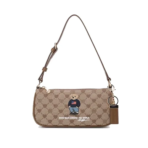 Túi Đeo Vai Nữ Guoo Bear GU1042 Màu Nâu