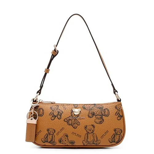 Túi Đeo Vai Nữ Guoo Bear GU1134 Màu Nâu