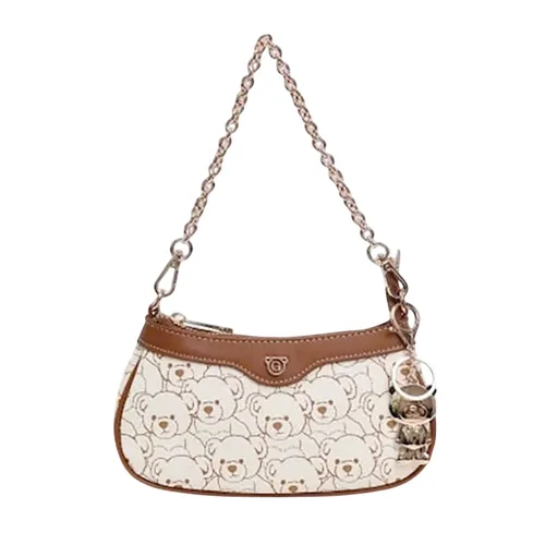 Túi Đeo Vai Nữ Guoo Bear GU1196-37450 Màu Nâu Trắng