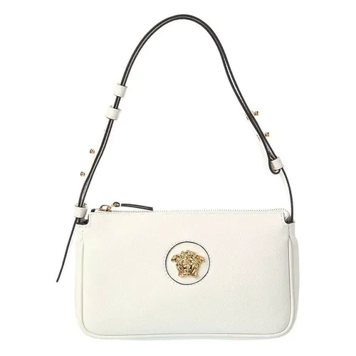 Túi Đeo Vai Nữ Versace La Medusa Medium Leather Shoulder Bag Màu Trắng