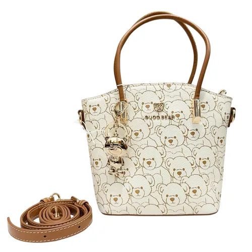 Túi Tote Nữ Guoo Bear GU1178-37450 Màu Be Họa Tiết