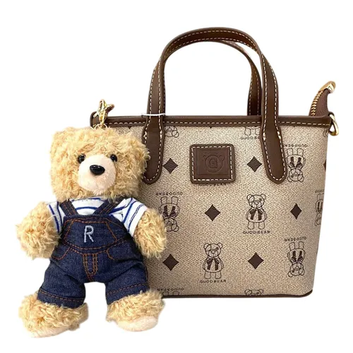 Túi Tote Nữ Guoo Bear GU1194-GU1234 Màu Xám Nâu