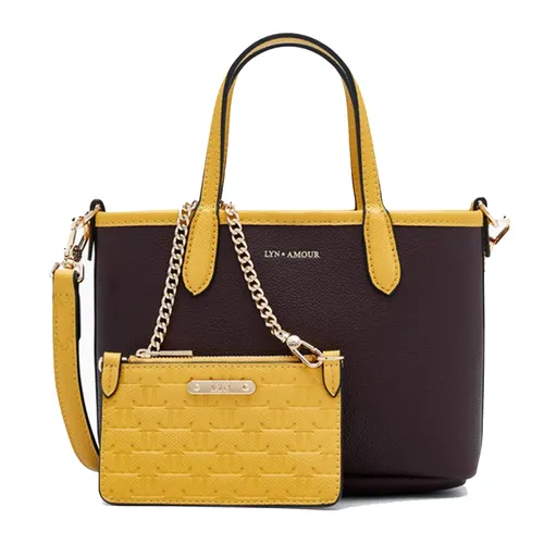 Túi Tote Nữ Lyn Ailyn Min Bag Yellow Variation 2 L25FBWC011 Màu Nâu Vàng
