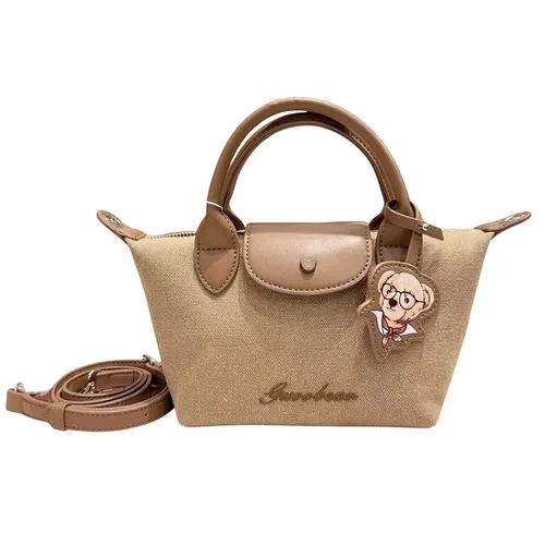 Túi Xách Tay Nữ Guoo Bear GU1152 Màu Nâu Be Size S