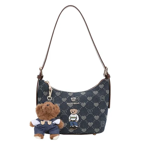 Túi Xách Tay Nữ Guoo Bear GU1262-28220 Màu Xanh Đen