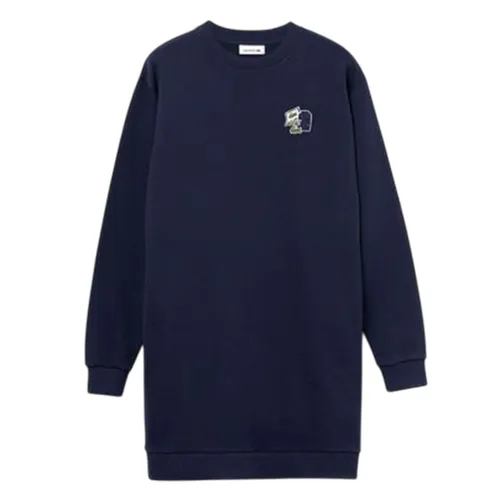 Váy Suông Lacoste Women's Heritage Dress EF6561-166 Màu Xanh Navy Size 34