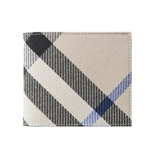 Ví Nam Burberry Check Bifold Wallet 80895301 Màu Beige