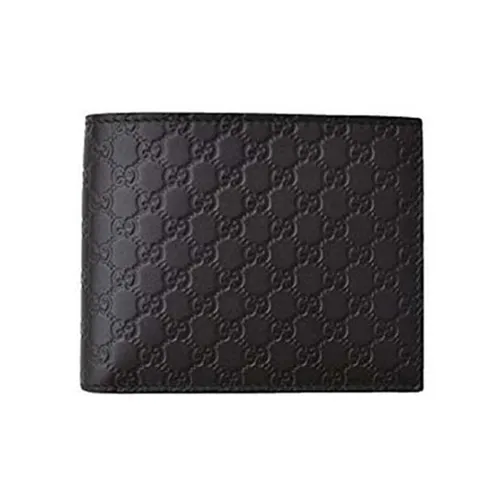 Ví Nam Gucci Microguccissima Bi-Fold Wallet Màu Đen