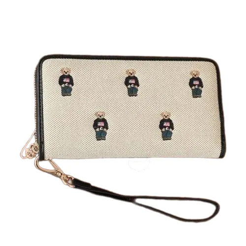 Ví Nữ Guoo Bear GO-2035-10040 Màu Be Đen Size L