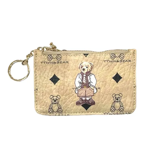 Ví Nữ Guoo Bear Moroccan Bear Apricot Card Holder TT-2525-18320 Màu Be