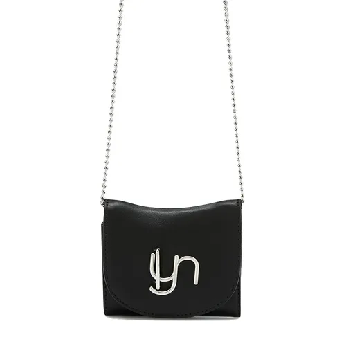 Ví Nữ Lyn Horsy Short Wallet On Chain - Black L25FWWA019 Màu Đen