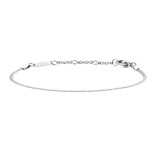 Vòng Đeo Tay Daniel Wellington Elan Flat Chain Bracelet S DW00400540 Màu Bạc