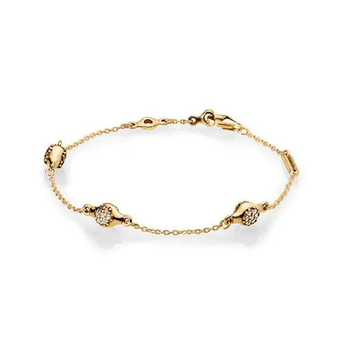 Vòng Đeo Tay Nữ Pandora Modern Lovepods Charm Bracelet Original 567354CZ Màu Vàng