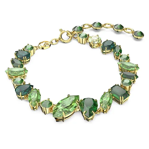 Vòng Đeo Tay Nữ Swarovski Gema Bracelet Mixed Cuts, Green, Gold-Tone Plated 5652822 Màu Xanh Green