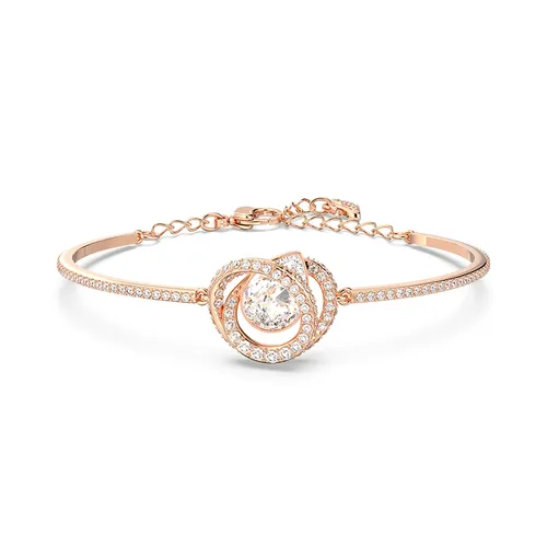 Vòng Đeo Tay Nữ Swarovski Generation Bangle White, Rose Gold-Tone Plated 5636588 Màu Vàng Hồng