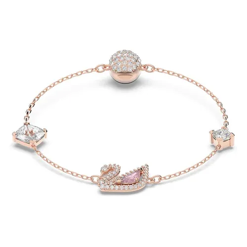 Vòng Đeo Tay Swarovski Dazzling Swan Bracelet 5485876 Màu Vàng Hồng