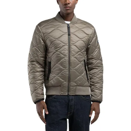 Áo Khoác Bomber Nam Replay Jacket M8400 606 Màu Khaki Size M