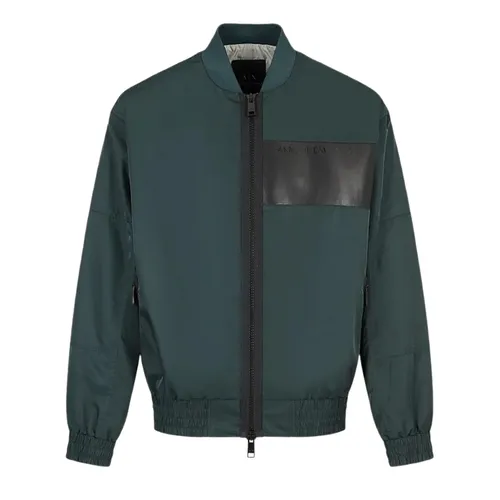 Áo Khoác Nam Armani Exchange 3RZB13 ZN99Z 1882 Màu Xanh Green Size XS