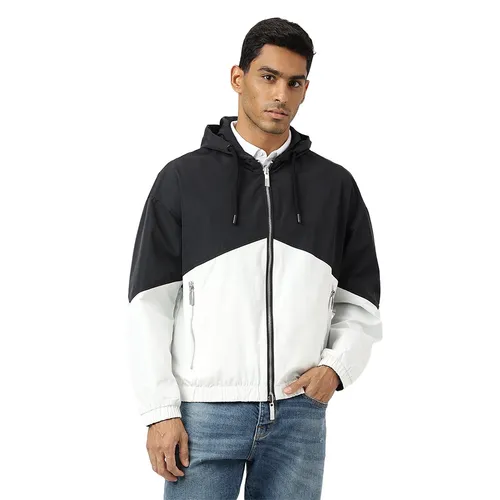 Áo Khoác Nam Armani Exchange Jacket 6RZBL1 ZN2PZ 22CG Hai Mặt Màu Đen Trắng Size XS