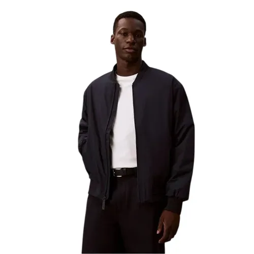 Áo Khoác Nam Calvin Klein CK Matte Classic Bomber Jacket 4LC513G - 410 Màu Xanh Navy Size XS