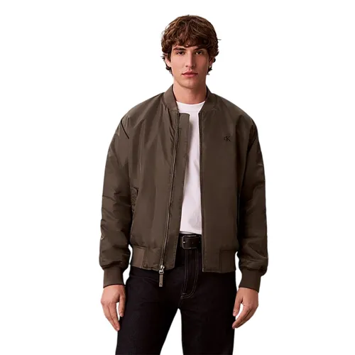 Áo Khoác Nam Calvin Klein CK Nylon Bomber Jacket 4RC526G - 021 Màu Nâu Size XS