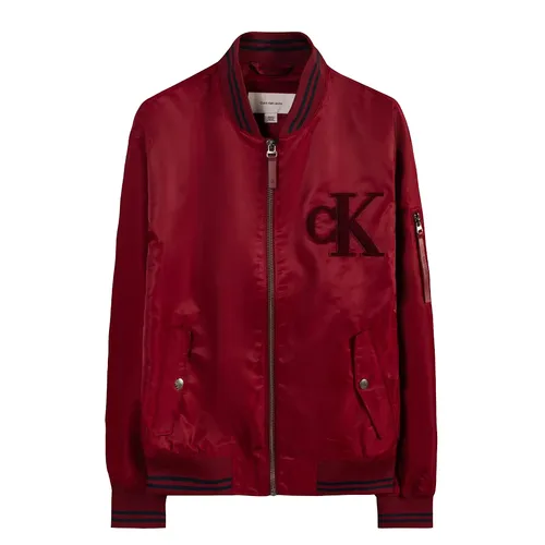 Áo Khoác Nam Calvin Klein CK Nylon Tipped Bomber Jacket 4RD524G - 601 Màu Đỏ Size M