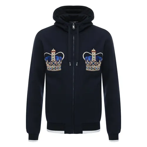 Áo Khoác Nam Dolce & Gabbana D&G Double Crown G9LN0Z Màu Xanh Navy Size 48