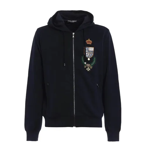 Áo Khoác Nam Dolce & Gabbana D&G G9IP9Z Patch Detailed Màu Xanh Navy Size 46